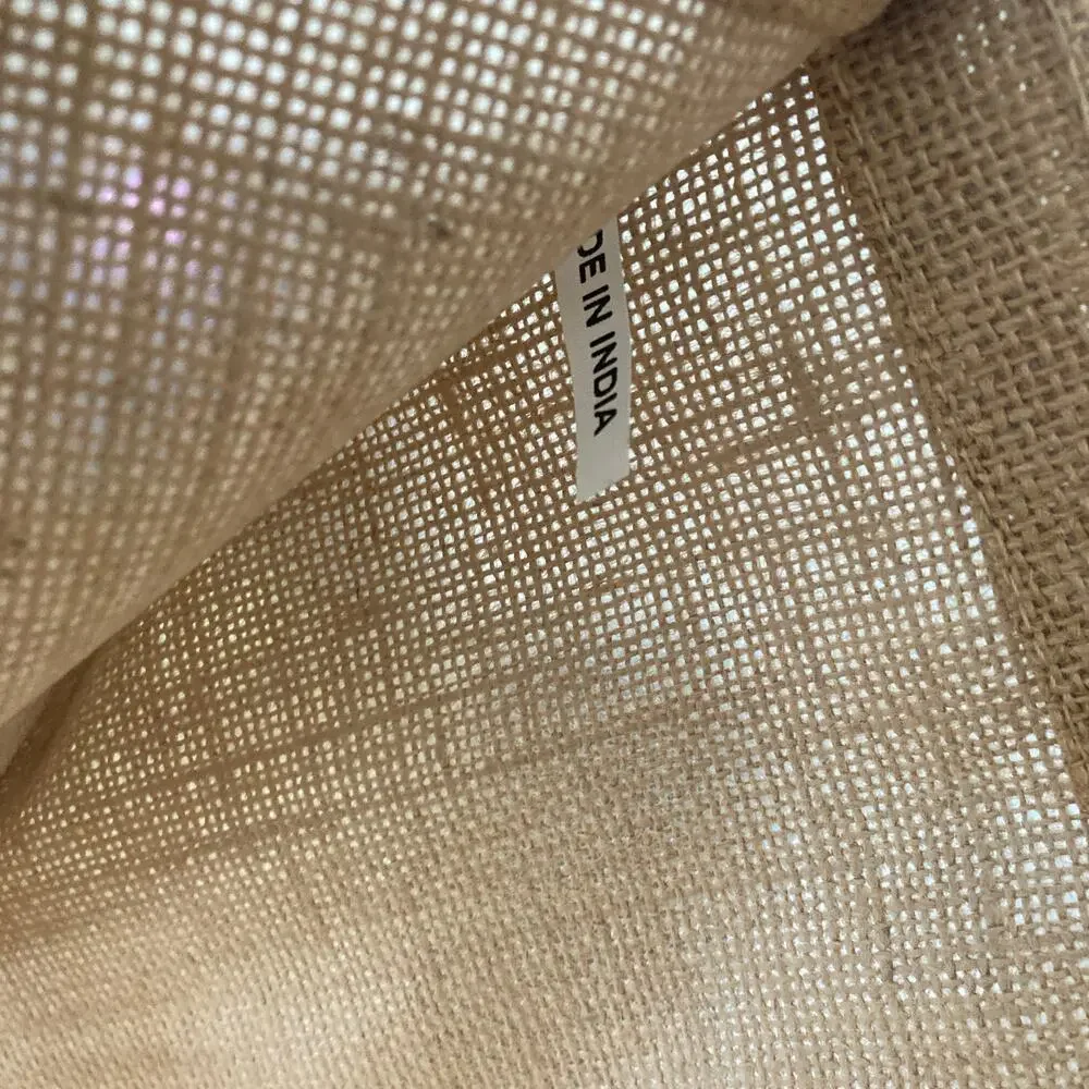 O'Neill Tote Bag Tan Jute Burlap Logo Surf Beach Shopper Reusable Y2K